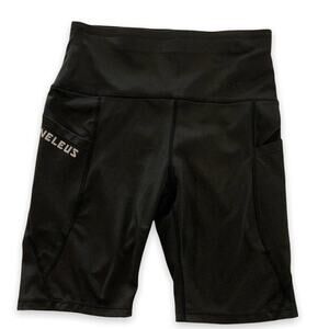 NELEUS black workout‎ yoga shorts size medium side pockets. High waist